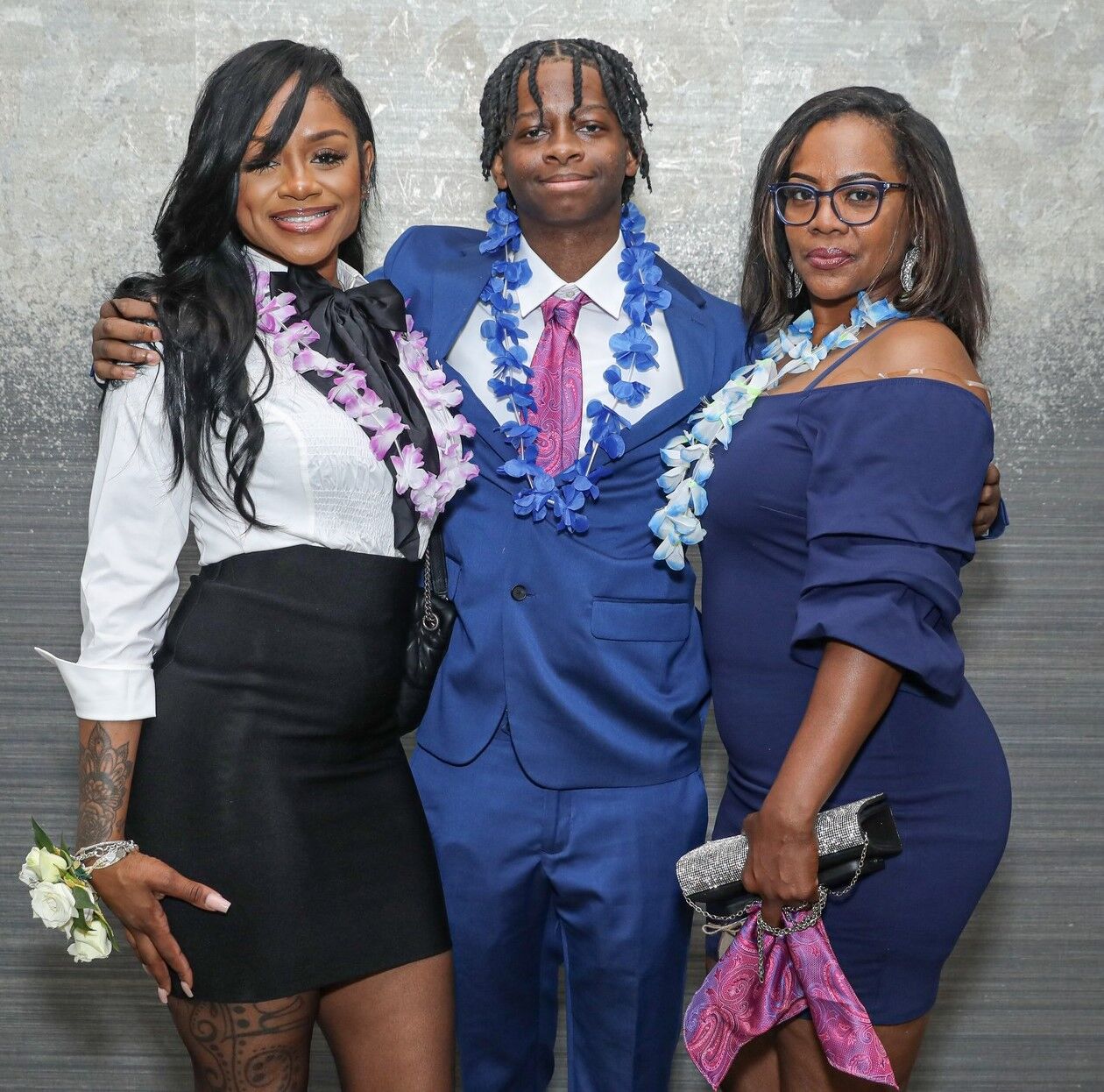 Jozlynn Logan (Bear Hug speaker), Antonio Johnson and Tereon Logan. (Mila Samokhina photo)